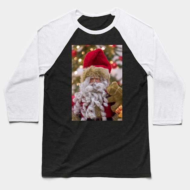 Ho Ho Ho It Is Santa Claus by Debra Martz Baseball T-Shirt by Debra Martz